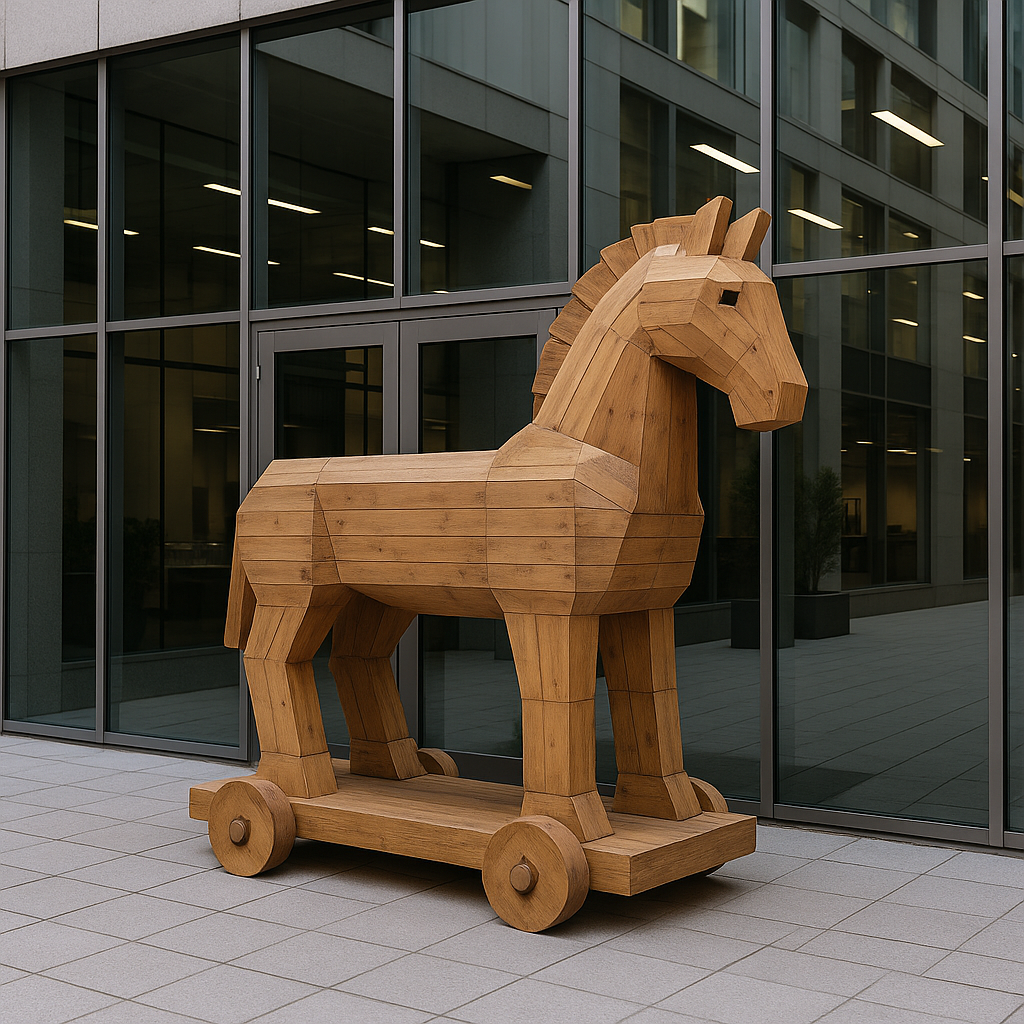 A friendly gift (totally not a Trojan Horse)